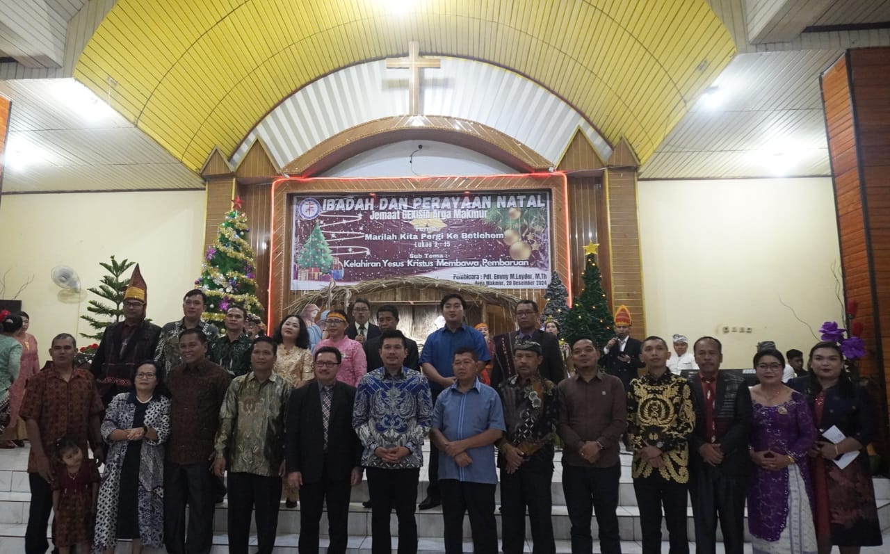 Hadiri Perayaan Natal 2024 di Gereja Gekisia Arga Makmur, Arie : Indahnya Toleransi di Bengkulu Utara 