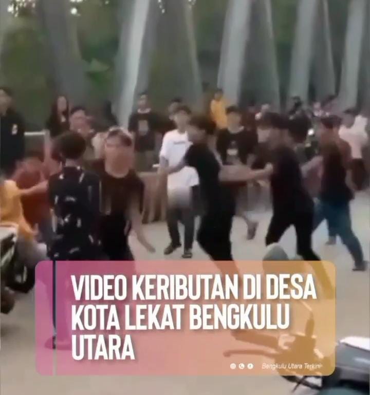 Bak Film Laga, Puluhan Remaja di Bengkulu Utara Adu Jotos di Tengah Jembatan