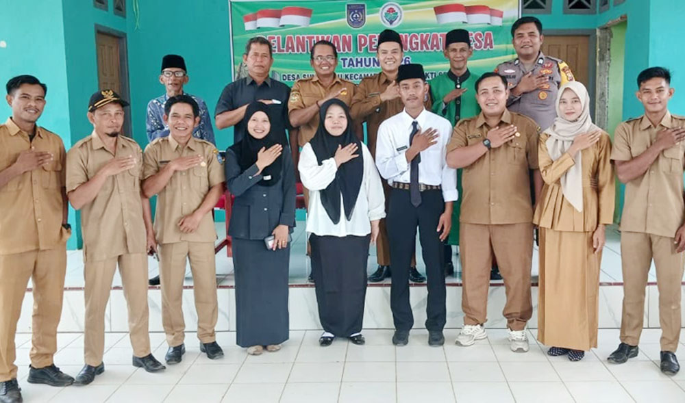 Dua Parades Dilantik, Kades Suka Baru Tekankan Tanggungjawab dan Pelayanan