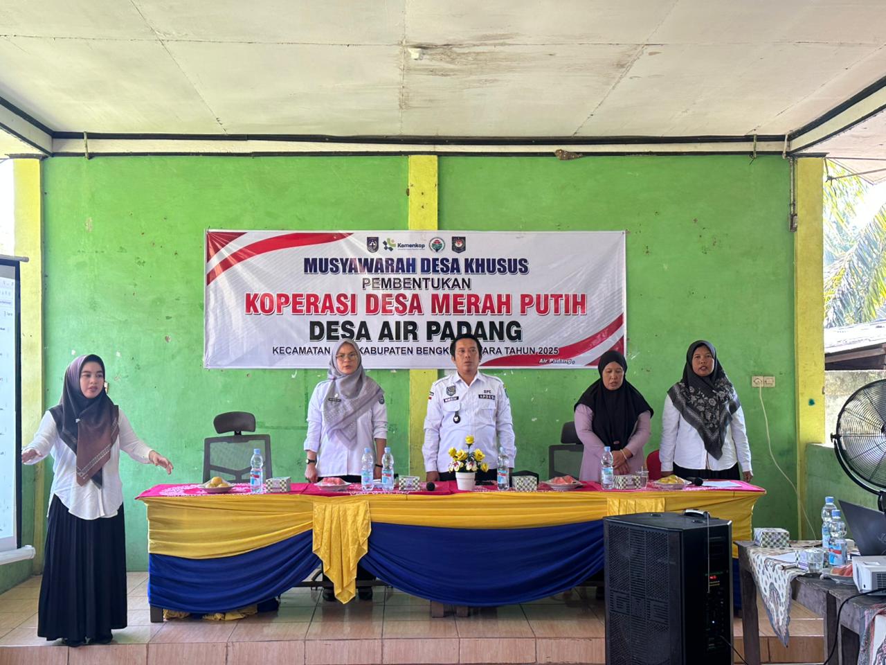 Melalui Musdes Khusus, Pemdes Air Padang Bentuk Koperasi Merah Putih