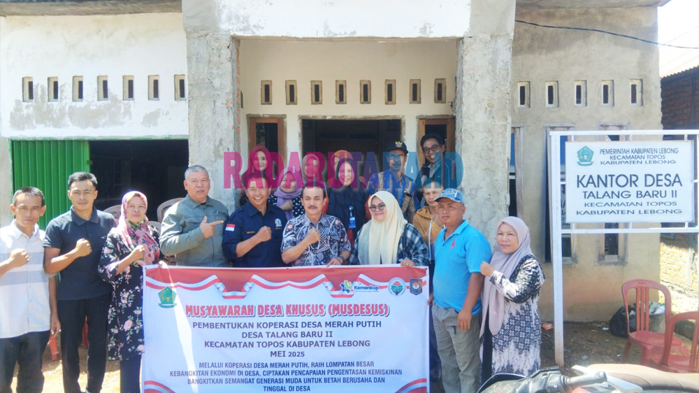 Bentuk Koperasi Merah Putih, Pemdes Talang Baru II Ingin Kemandirian Ekonomi Warga