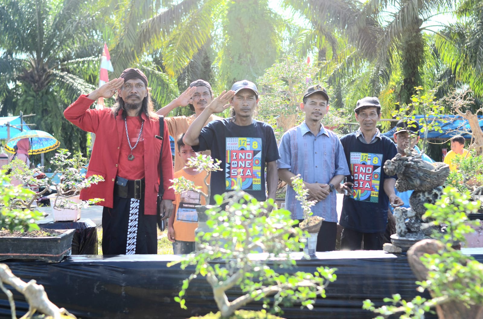 Pameran Bonsai Ramaikan HUT RI di Karang Pulau