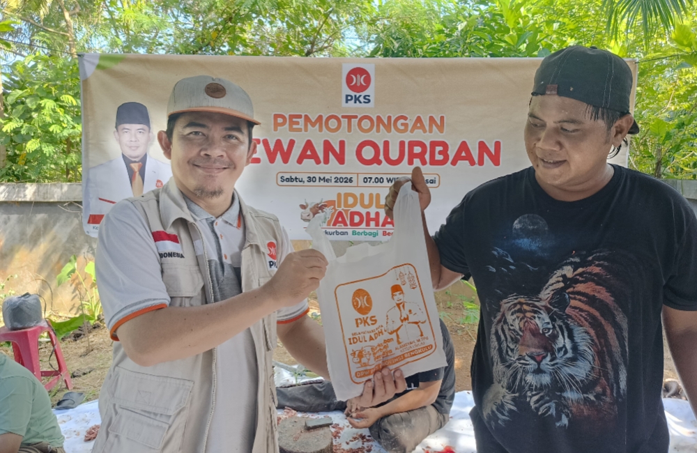 Berbagi untuk Umat, PKS Bengkulu Sembelih 30 Ekor Kurban