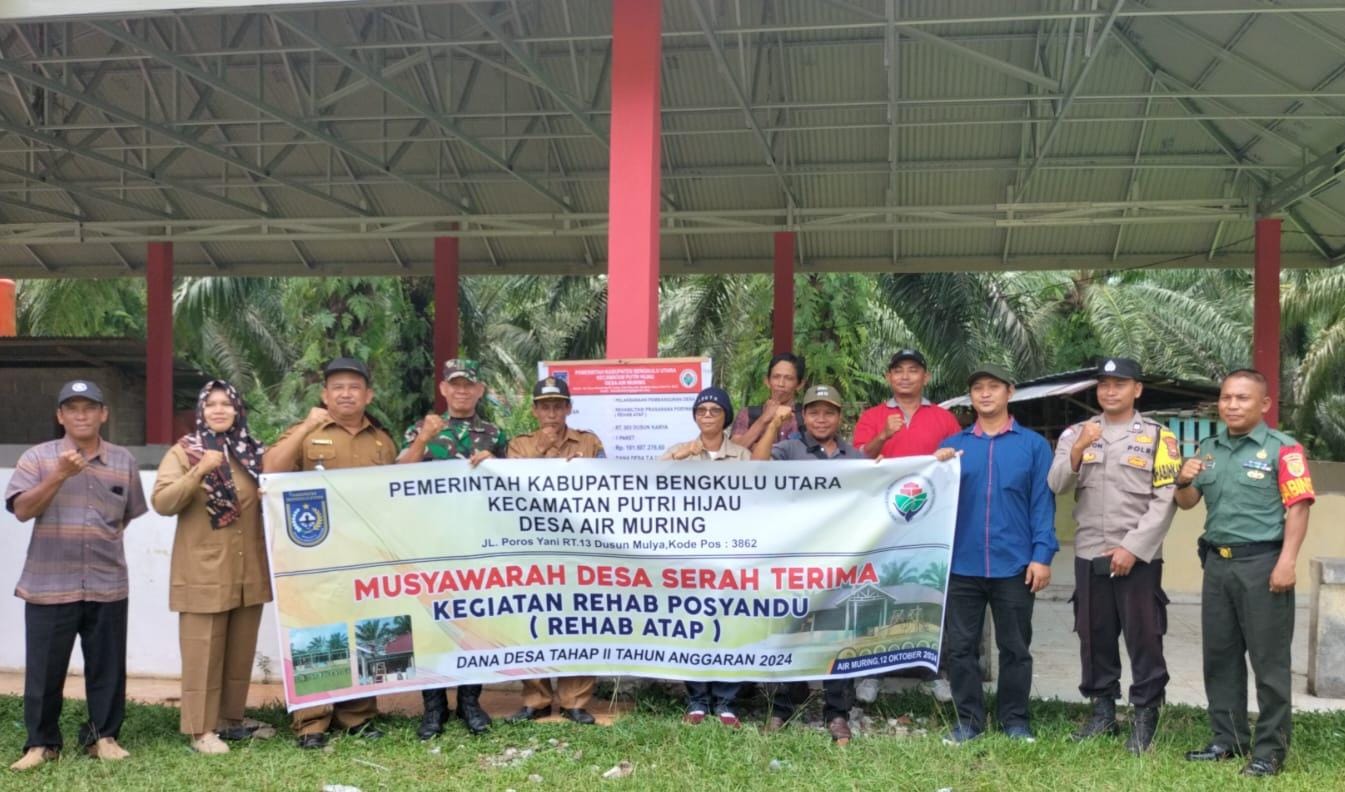 Pemdes Air Muring MDST Hasil Rehab Gedung Posyandu TA 2024