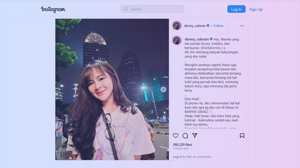 Go Public, Denny Caknan Unggah Foto Bella Bonita di Instagram