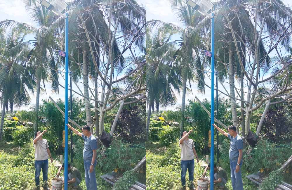 Pemdes Pasar Ketahun Nyalakan 13 Titik Lampu Jalan