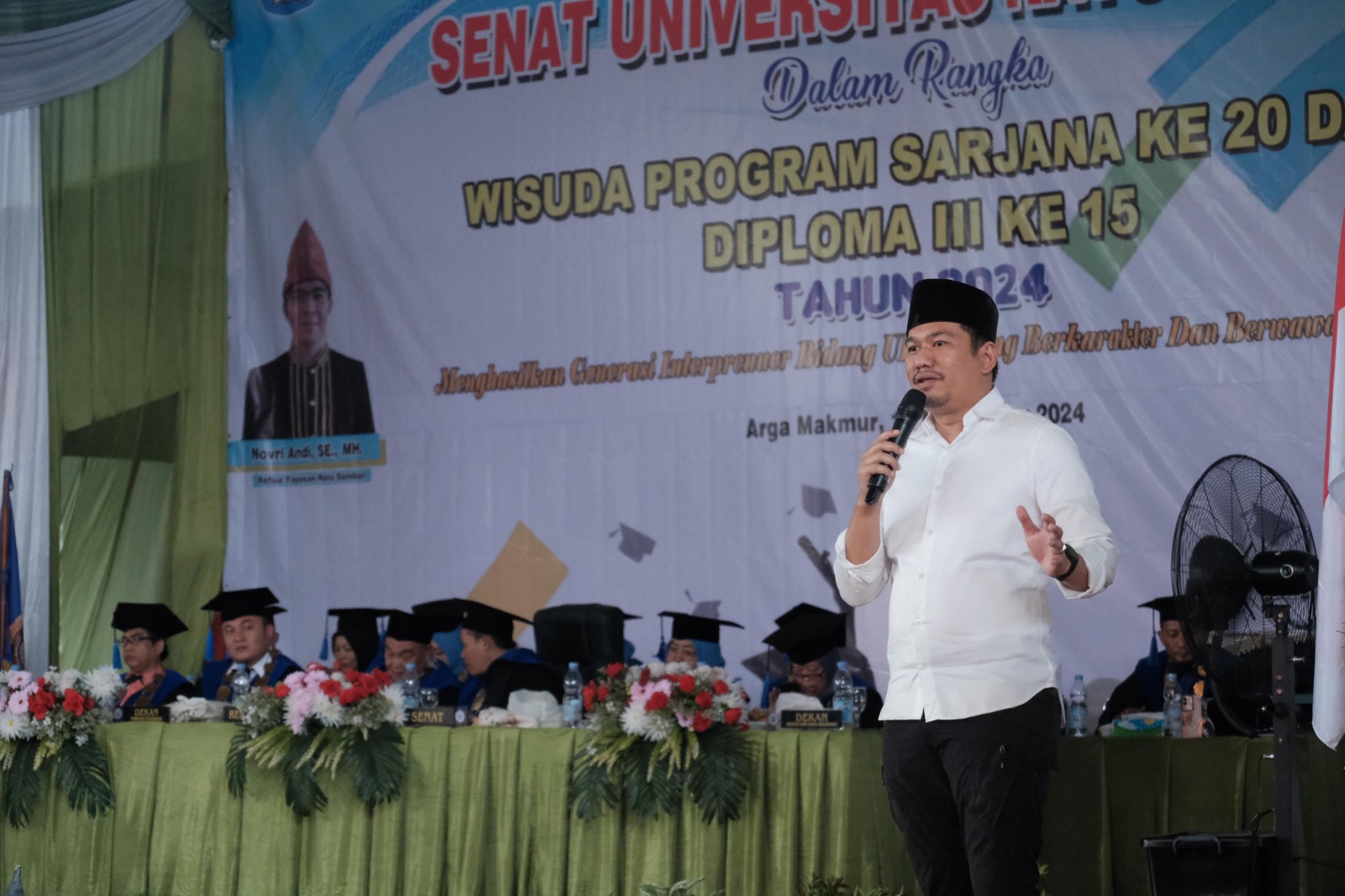 Orasi Ilmiah, Arie Septia Adinata: Universitas Ratu Samban Lahirkan Sarjana Baru di Bengkulu Utara