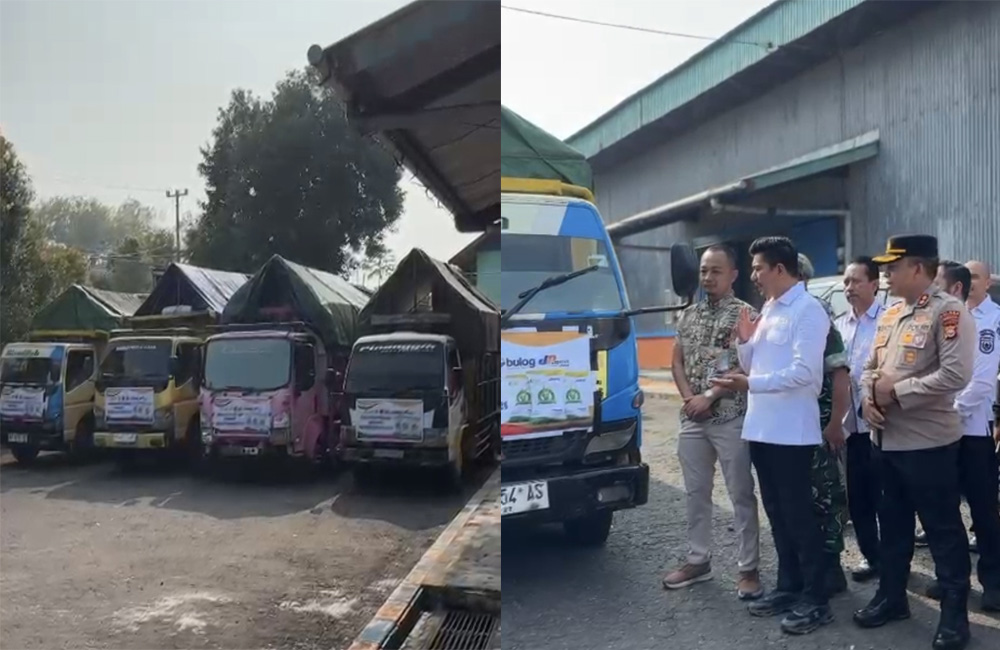 Bupati Lepas 4 Truk Bantuan Pangan untuk Napal Putih