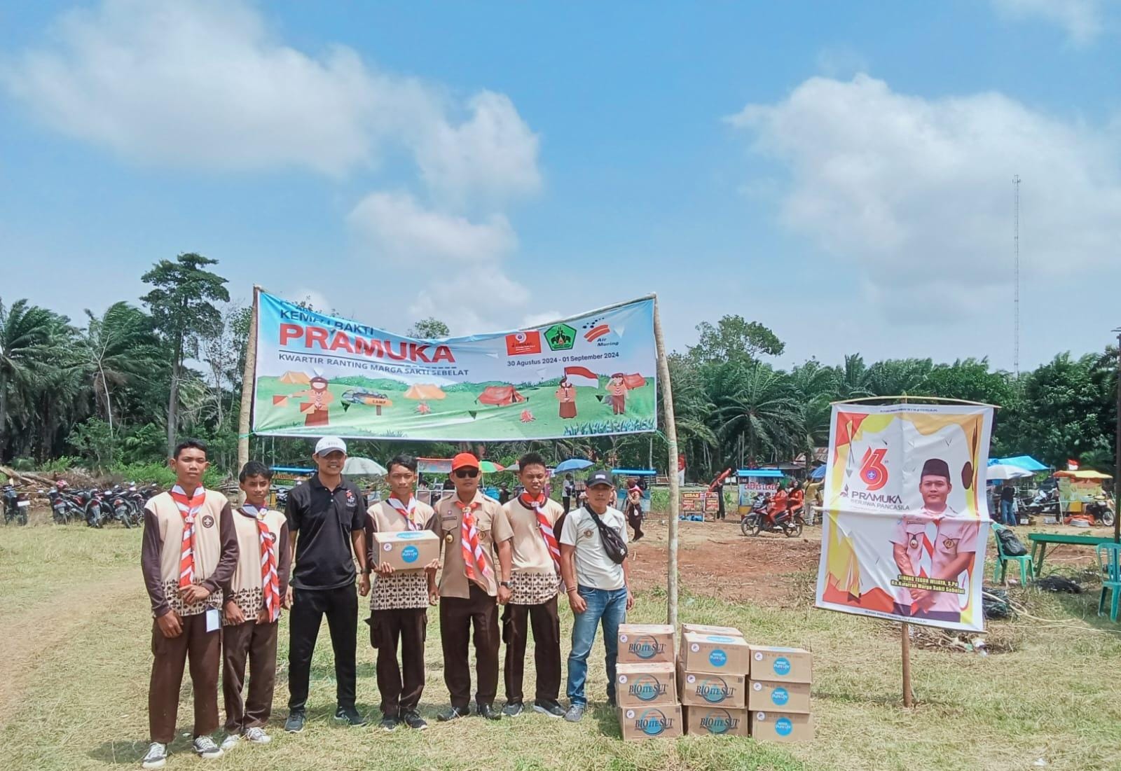 Kwarran MSS Perdana Gelar Perkemahan di Lahan HGU PT Air Muring, Sinung: Terimakasih Dukungannya