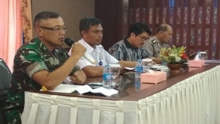 Danrem 043/Gatam dan Instansi Terkait Rakor dengan BMKG Terkait Tsunami