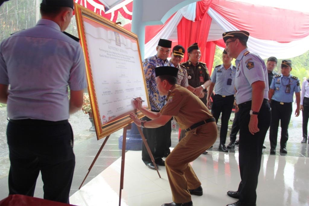 Depan Asisten I, Kanwil Kemenkumham Deklarasi Janji Kerja