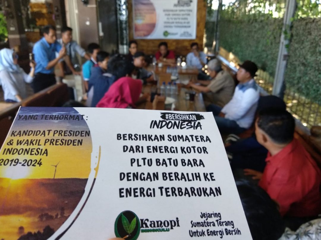 Tantang Capres Jokowi-Prabowo Bersihkan Sumatera dari Energi Kotor