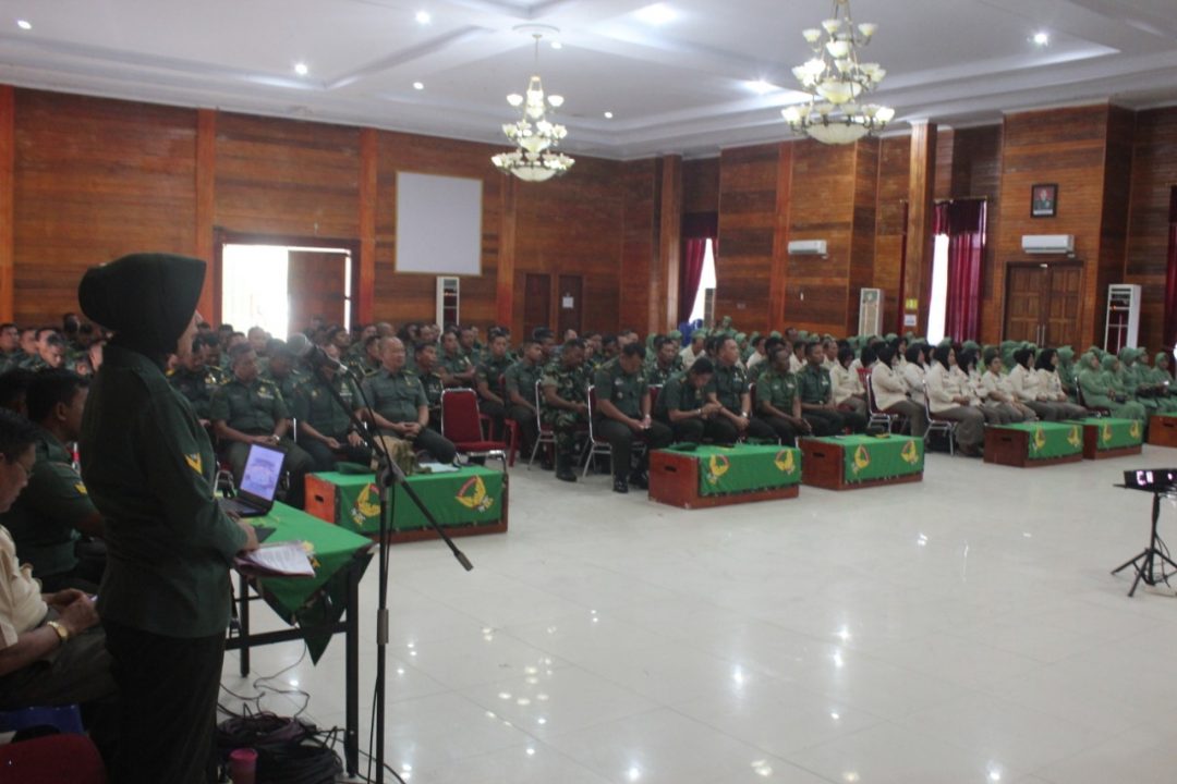 Tim Bintal Kodim II/Sriwijaya Memberikan Penyuluhan Kepada Prajurit Dan PNS KOREM 041/GAMAS