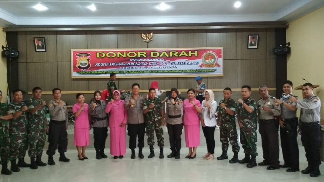 Donor Darah, Bukti Sinergitas TNI-Polri