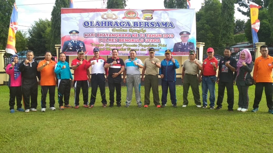 Polres BU Gelar Olahraga Bersama