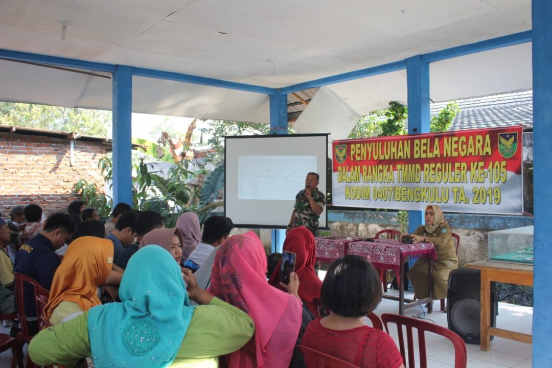 Giat TMMD, Warga Diberi Penyuluhan Bela Negara