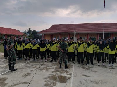 TNI Bekali Siswa di RL Wasbang dan Kedisiplinan