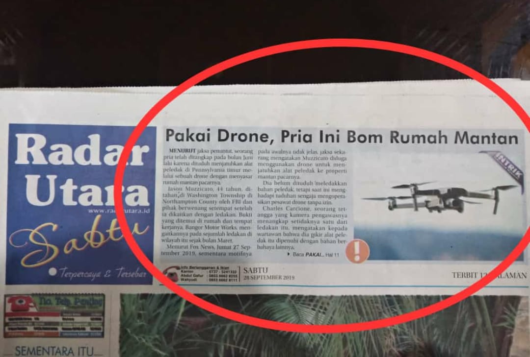 Pakai Drone, Pria Ini Bom Rumah Mantan