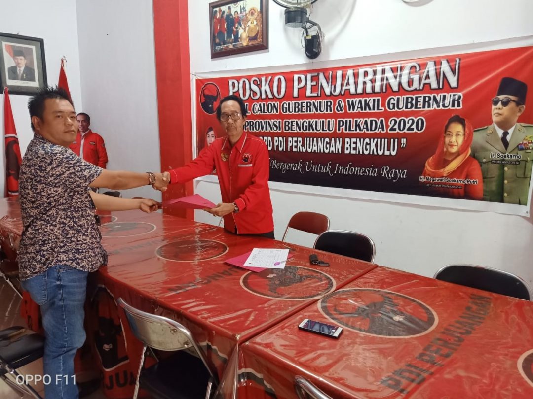 Serius Maju, Agusrin Daftar ke PDI Perjuangan