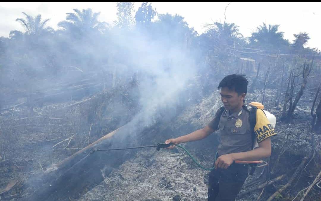 Polisi Pantau Titik Hotspot Kebakaran Lahan