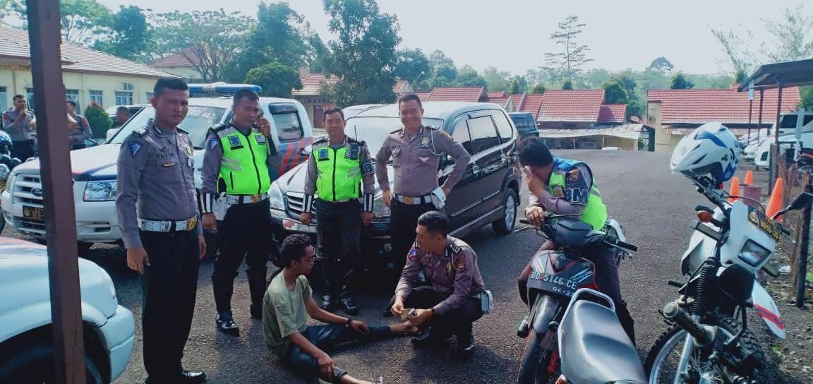 Setengah Jam, Satlantas Kepahiang Tangkap Pelaku Curanmor