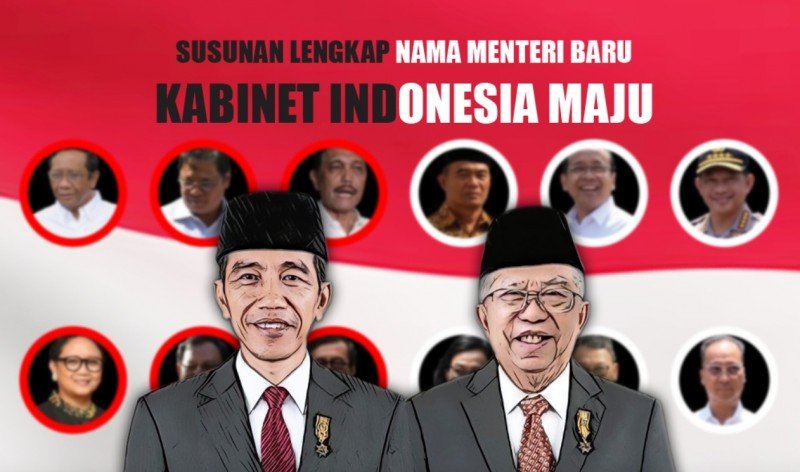 Ini Susunan Kabinet Indonesia Maju