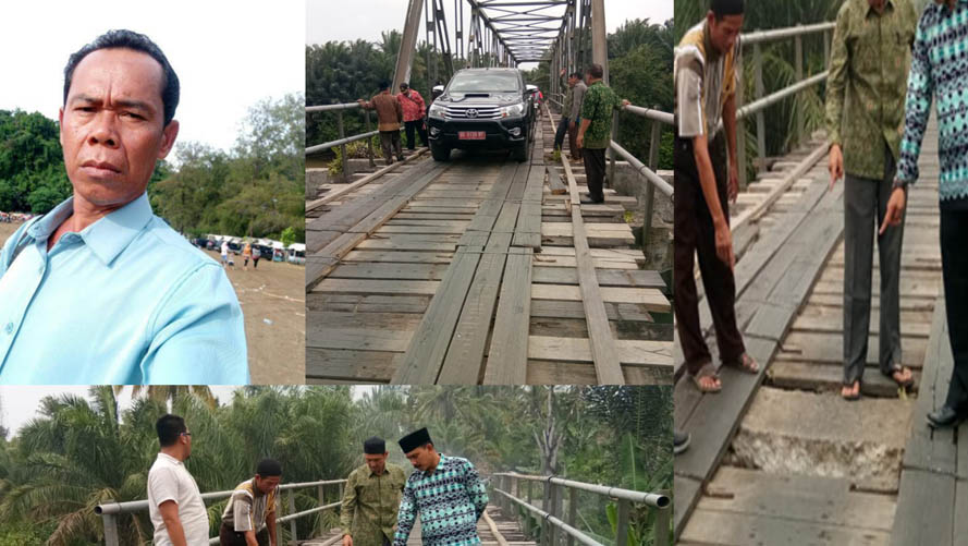 Warga XIV Koto Minta Jembatan Permanen