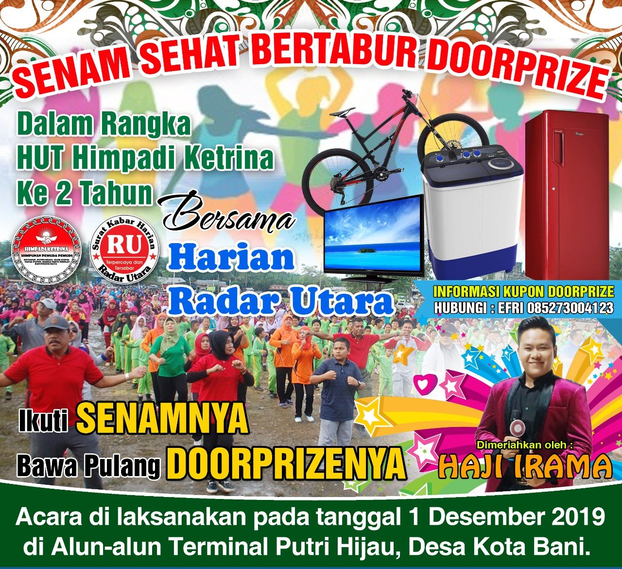 Besok, Bawa Pulang Doorprize Senam Bersama Himpadi