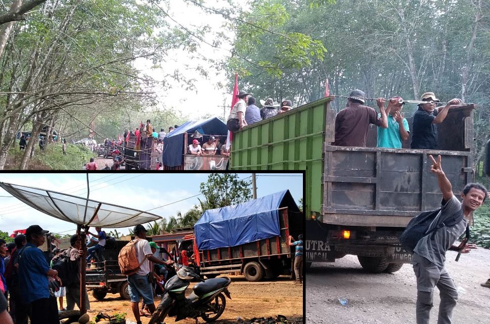 10 Poktan Tiga Desa di BU, Geruduk Kantor Gubernur