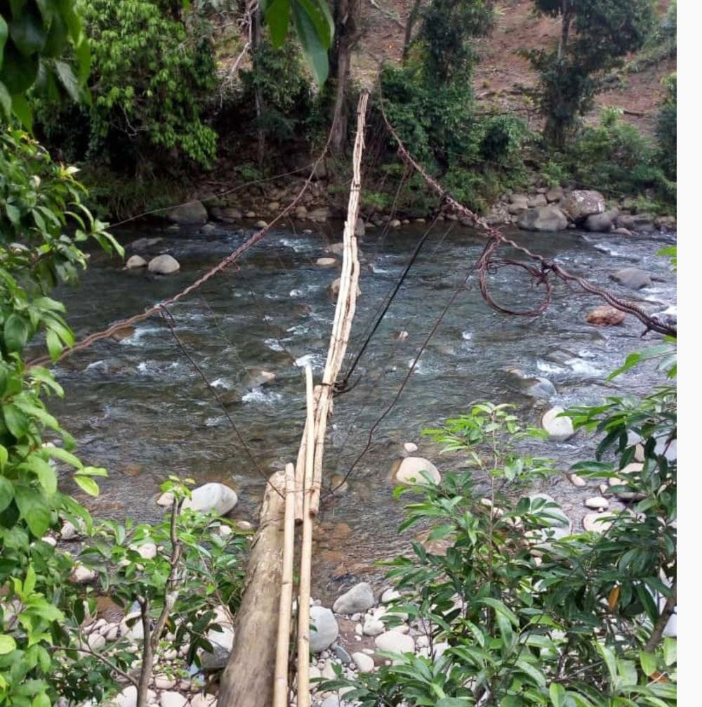 Jembatan Hanya Pakai Bambu, Warga Harapkan Peran Pemerintah