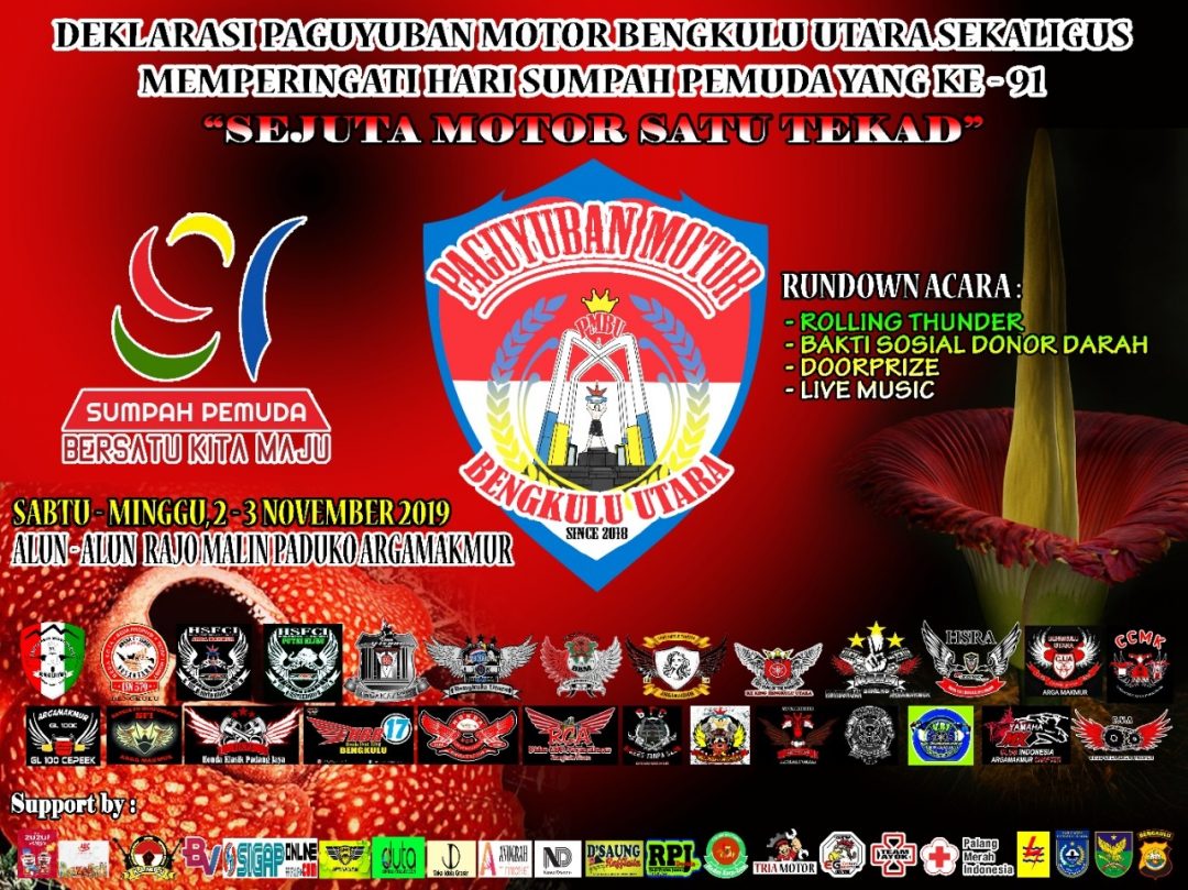 Hari Sumpah Pemuda, Club Motor BU Gelar Event Meriah