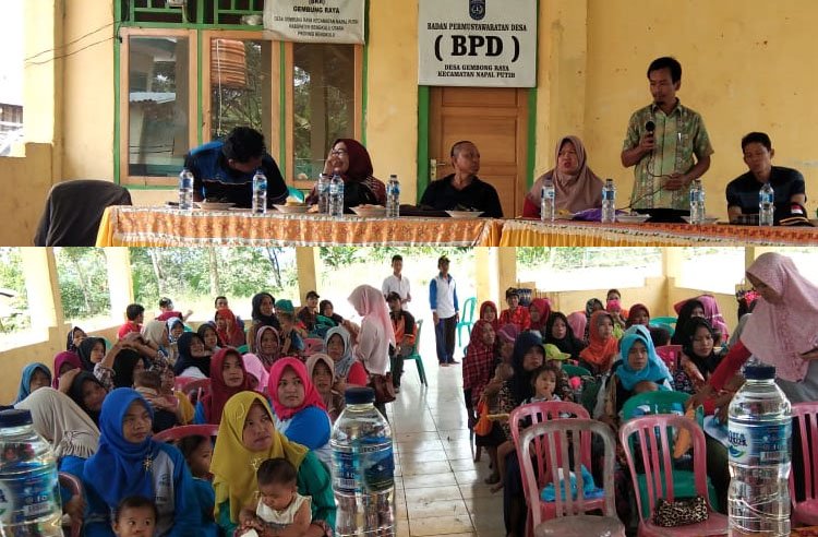 Cegah Stunting, Gembung Raya Sosialisasi Edukasi