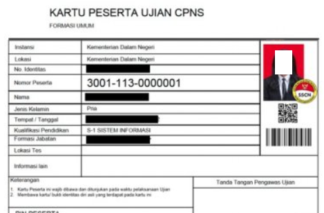 Kartu Ujian CPNS Sudah Bisa Dicetak