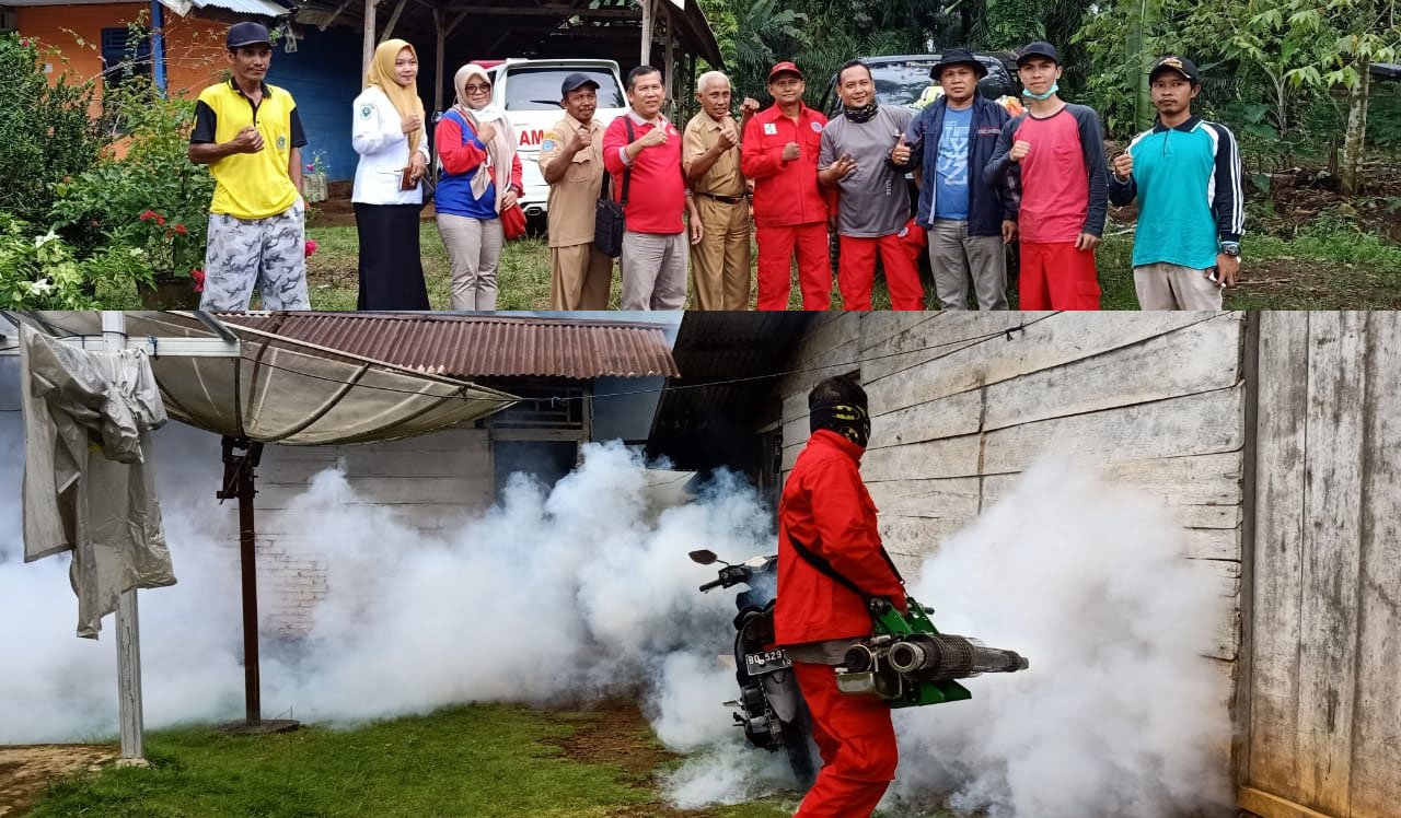 PKM Air Lais Fogging Rumah Penderita DBD