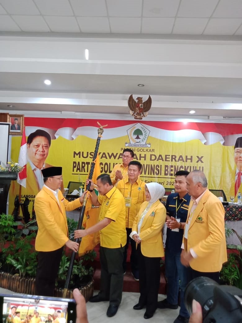 Aklamasi, Rohidin Mersyah Kembali Nahkodai Golkar Bengkulu