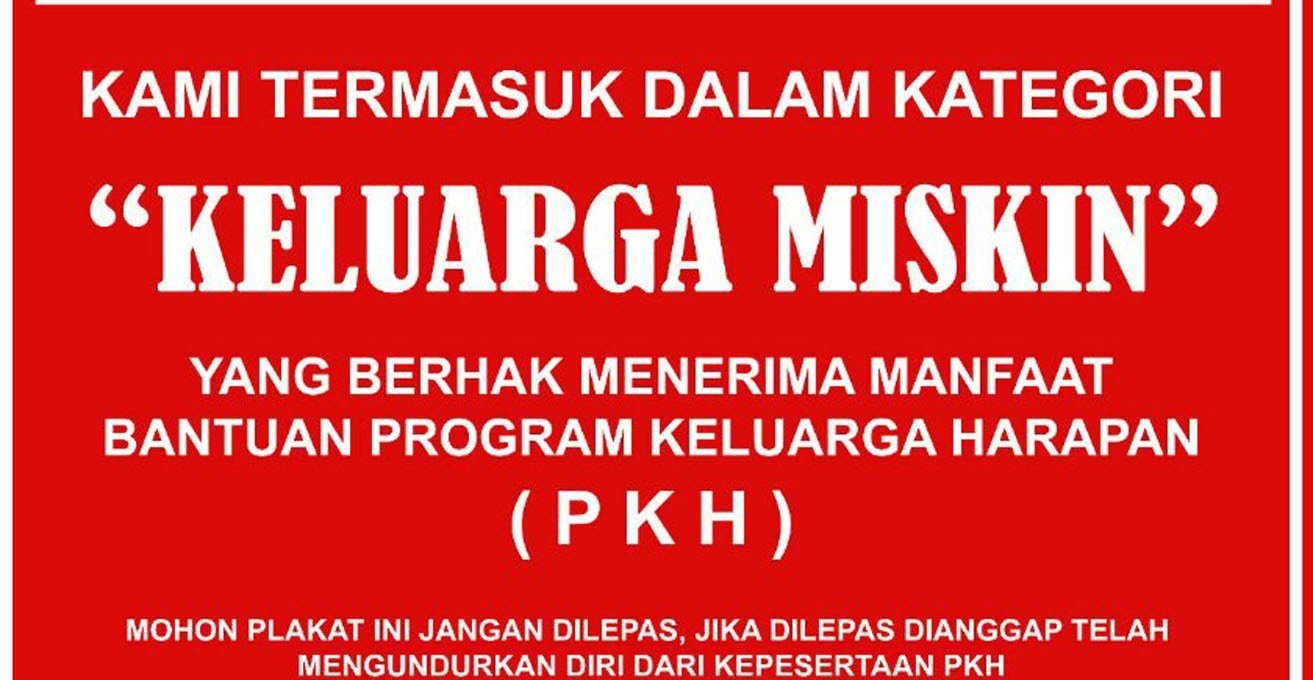 Kaya Masih Terima Bansos, Dinsos Bakal Pasang Stiker Miskin