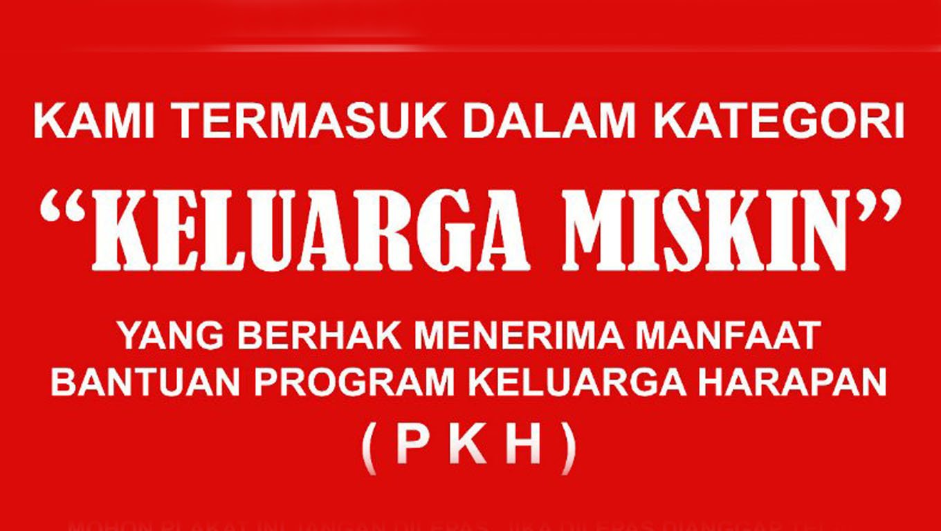 Sosialisasikan Pemasangan “Stiker Miskin”