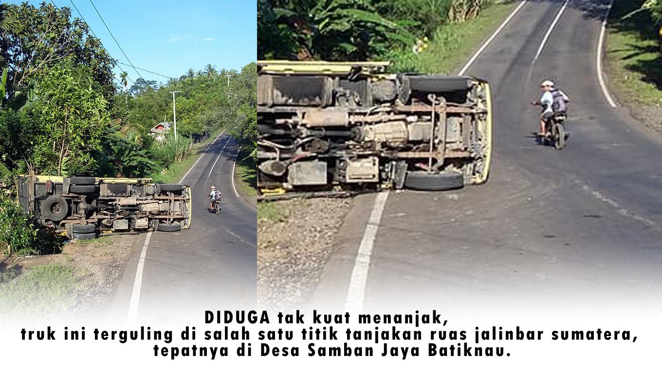 Warga Blokade Truk Muatan di Jalinbar