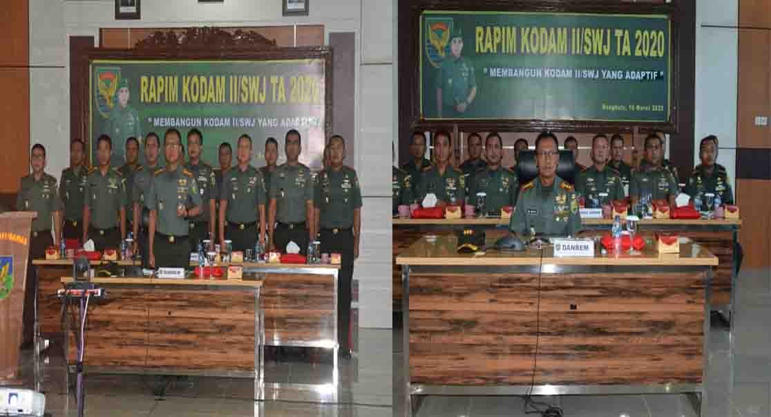 Rapim, Korem 041/Gamas Diminta Wujudkan Kesamaan Persepsi