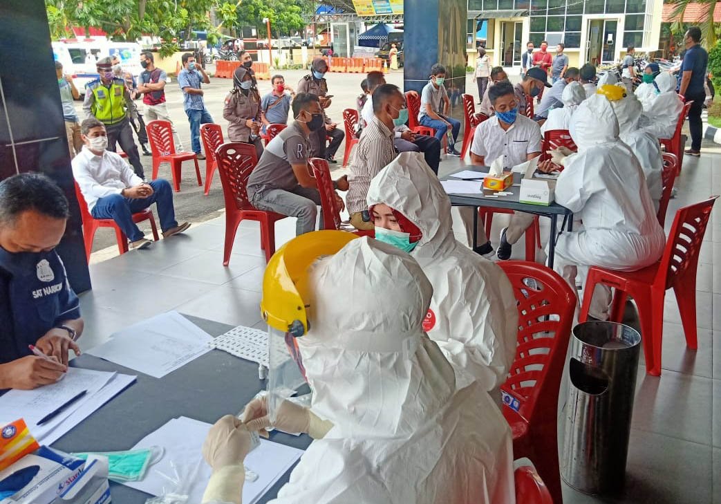 Antisipasi Penyebaran Covid-19, 300 Personil Polres RDT