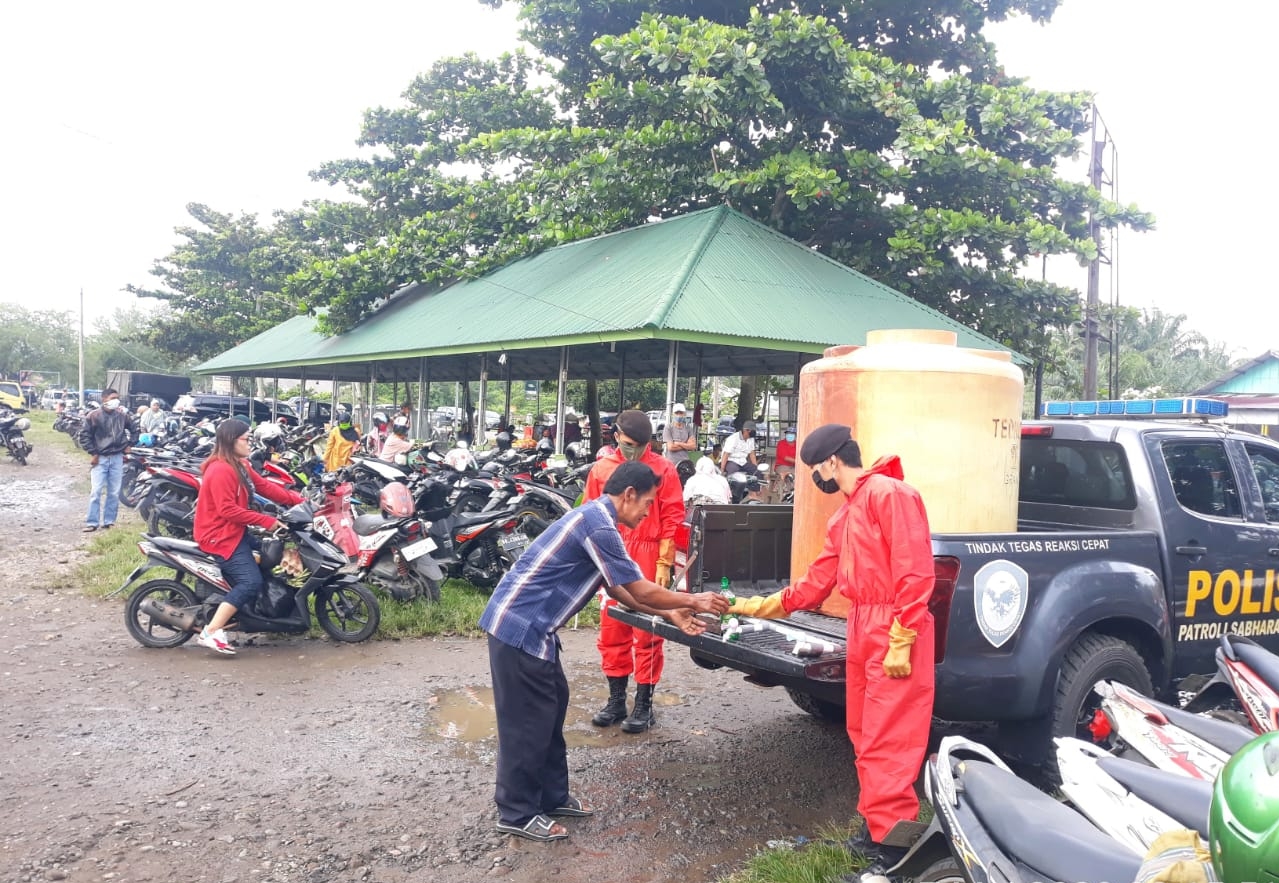 Cegah Covid, Polres Siapkan Tempat Cuci Tangan