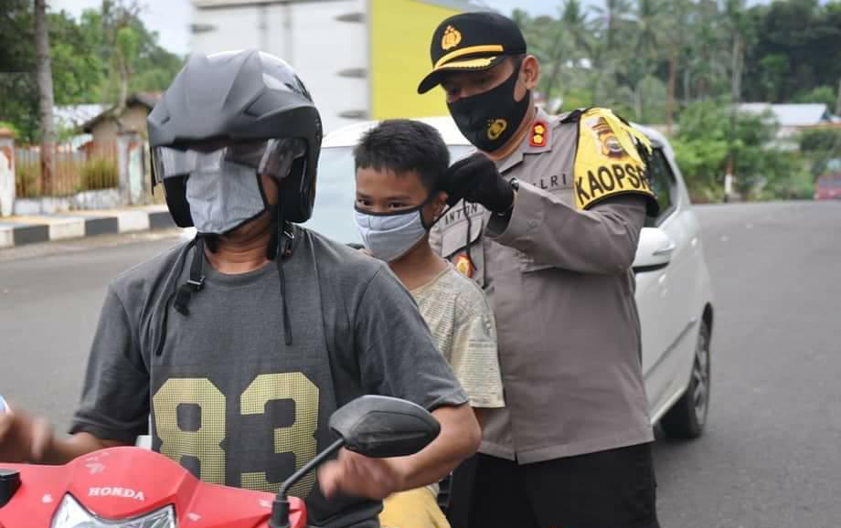 Di Bengkulu Utara, Pengendara Banyak Tak Pakai Masker