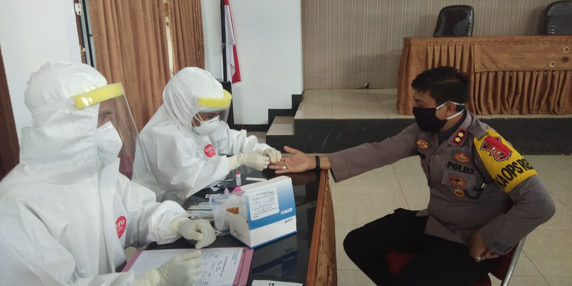 23 Personel Polres Lebong Ikut Rapid Test