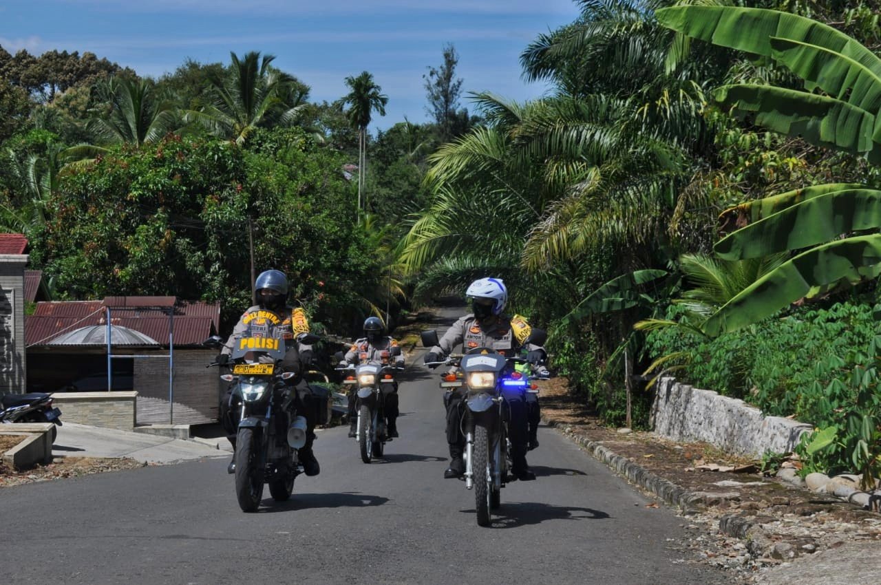 Kapolres BU Pimpin Patroli Lebaran