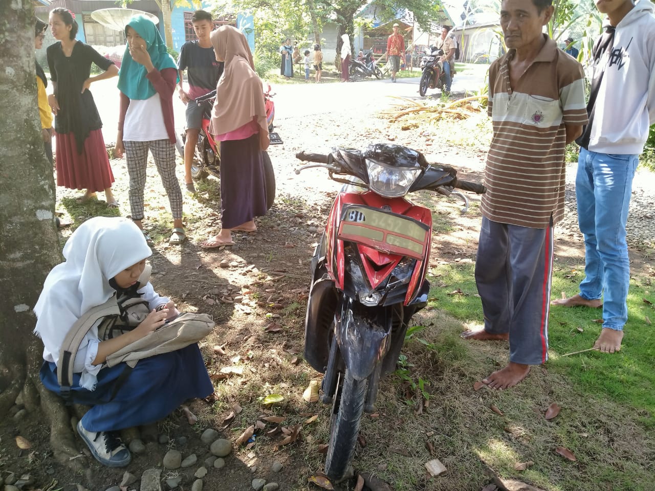 Tabrak Pick Up, Pelajar SMP Terkapar