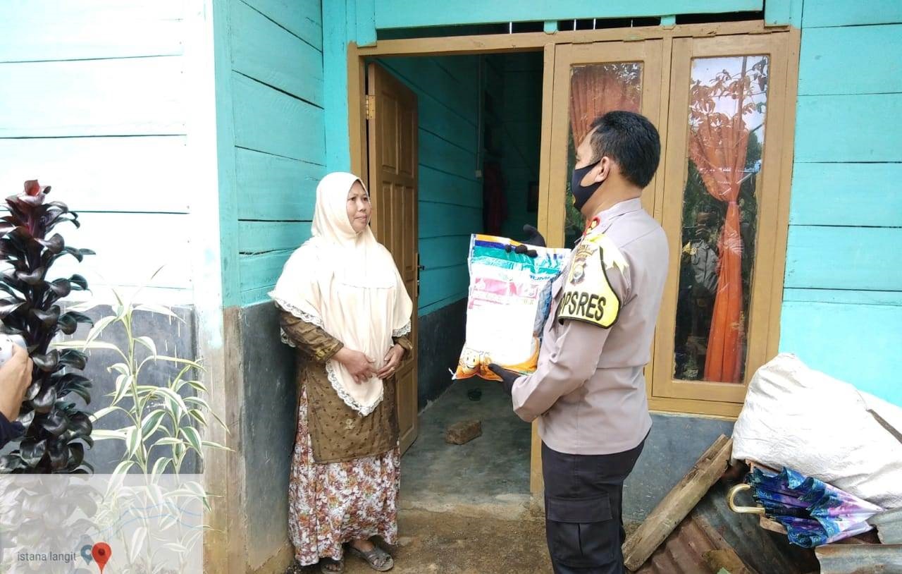 Polres BU Salurkan Beras di 2 Kecamatan