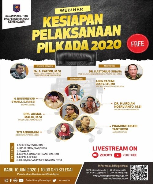 Rosjonsyah Bersama Tokoh Nasional jadi Narsum Webinar Kemendagri