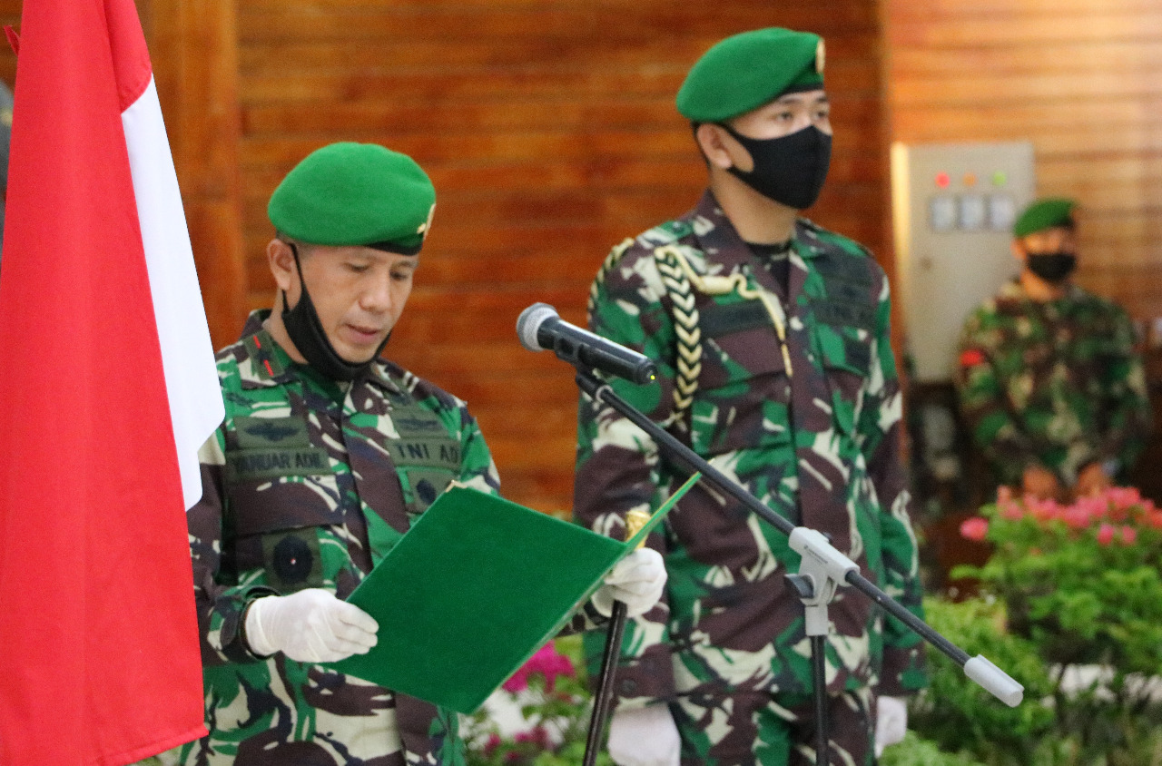 Tipe A, Korem 041/Gamas Lakukan Penyesuaian Kepangkatan