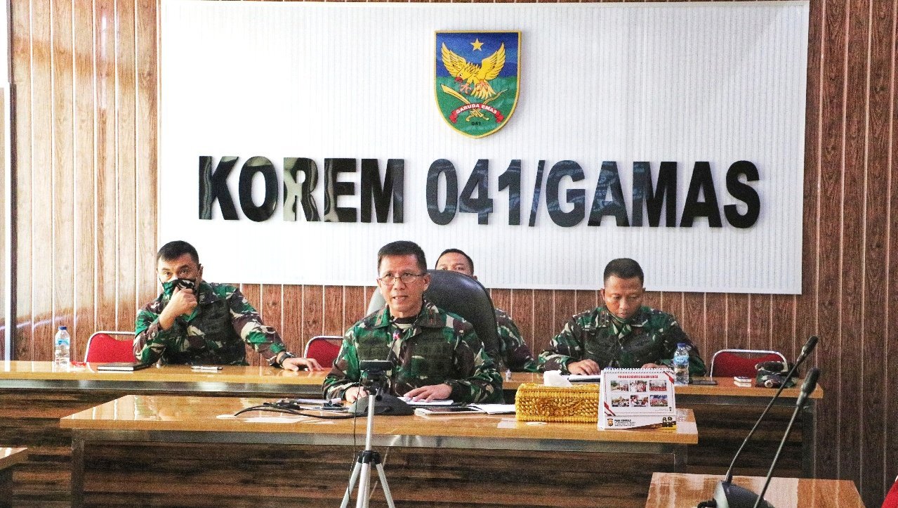 Danrem 041/Gamas Berikan Rekomendasi Penanganan Covid-19