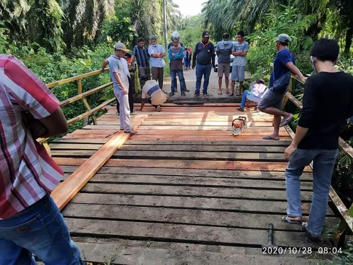 PU Kebut Rehap Jembatan Rusak